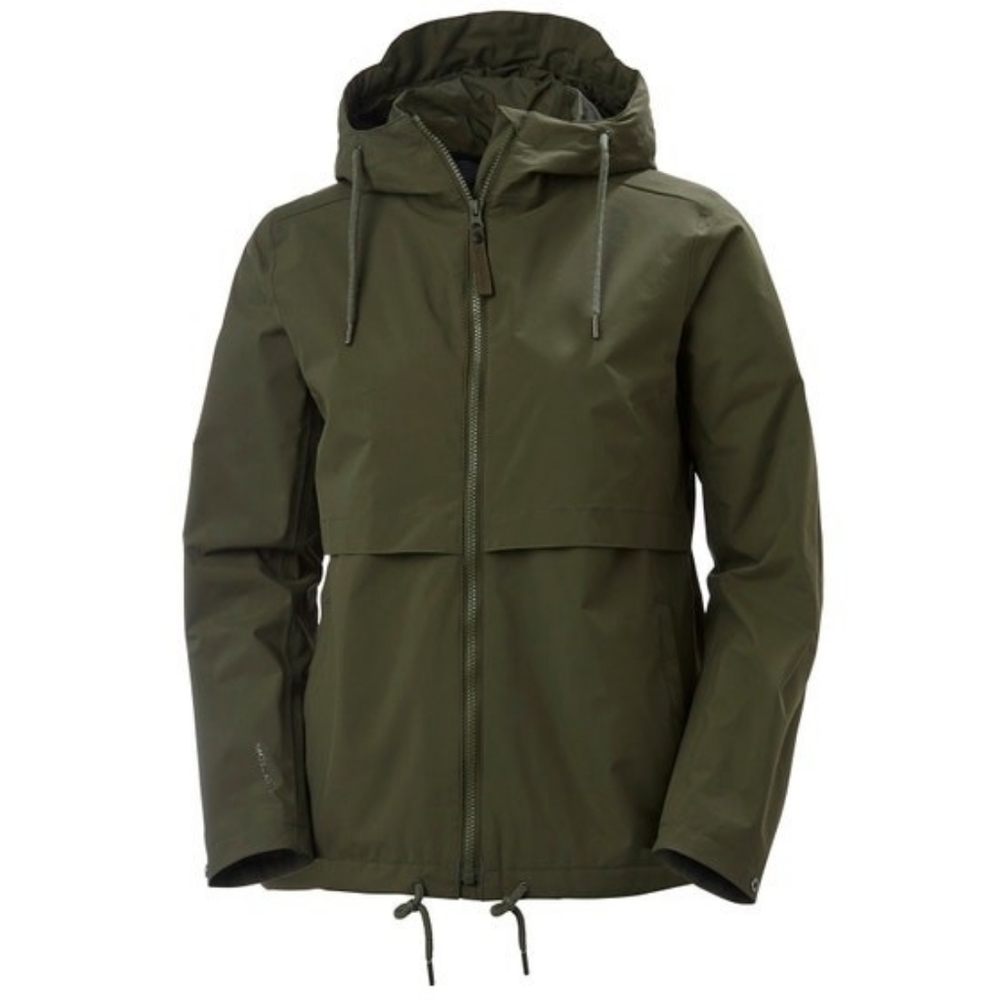 NEW Helly Hansen Evie green rain jacket (small)